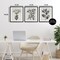 Stupell Industries Classic Natural Botanicals 3pc Framed Print Under Glass Set, design by Karen Smith